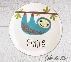 Aventura Sloth Smile Plate