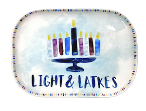Aventura Hanukkah Light & Latkes Platter