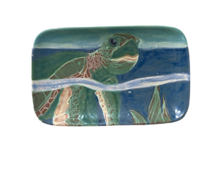 Aventura Swimming Turtle Plate