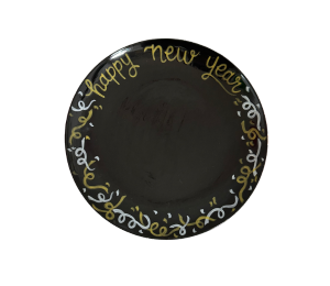 Aventura New Year Confetti Plate