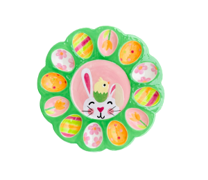 Aventura Easter Sherbet Egg Plate